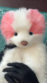 Hand-crafted Realistic Pink Border Collie Plush - Image 2
